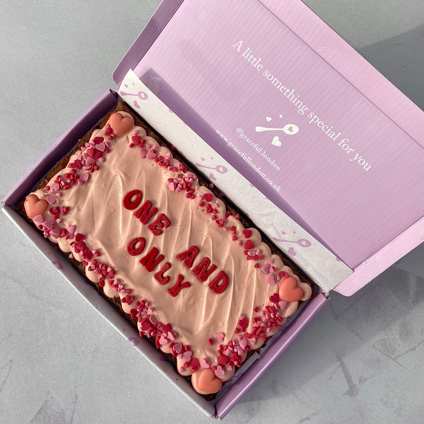 Love Personalised Blondie/Brownie Slab (Regular)
