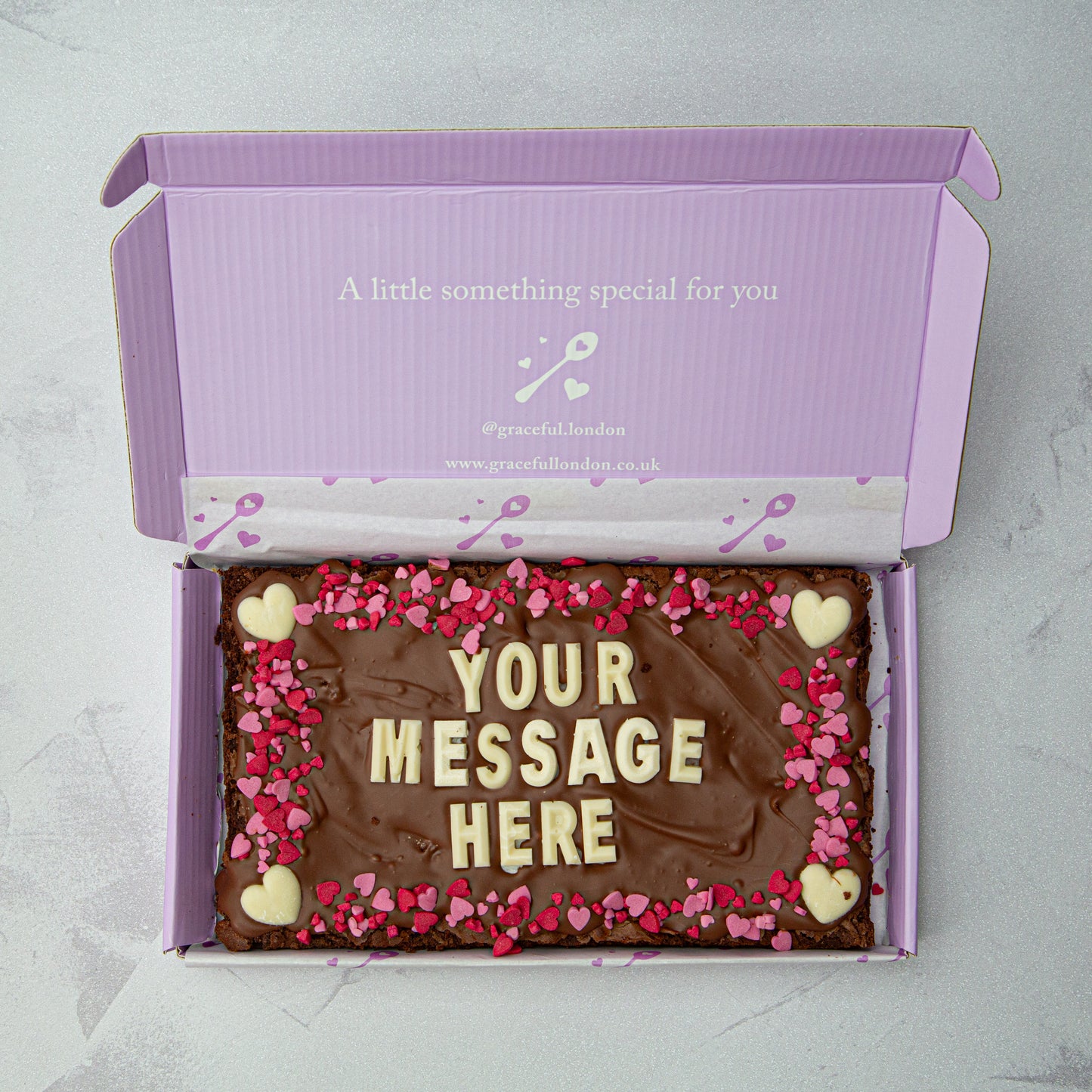 Personalised Anniversary Blondie/Brownie Slab (Regular)