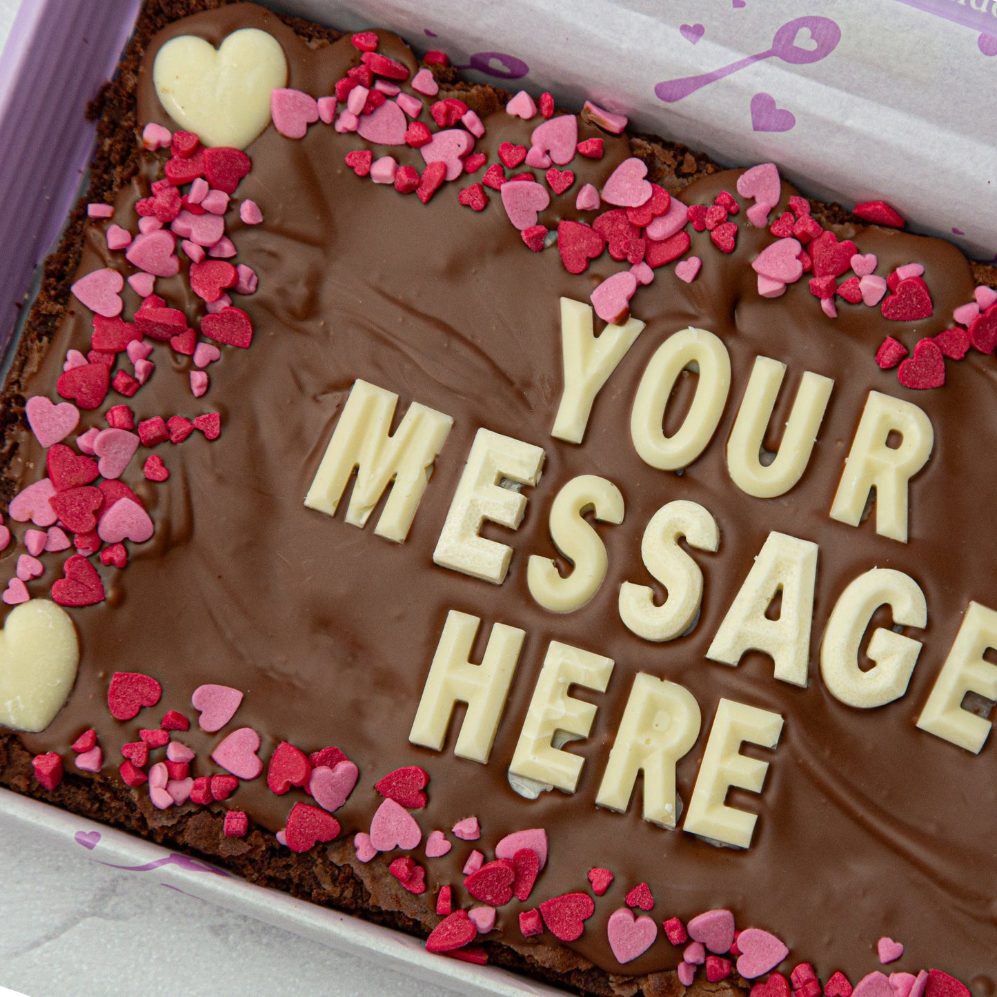 Personalised Anniversary Blondie/Brownie Slab (Regular)