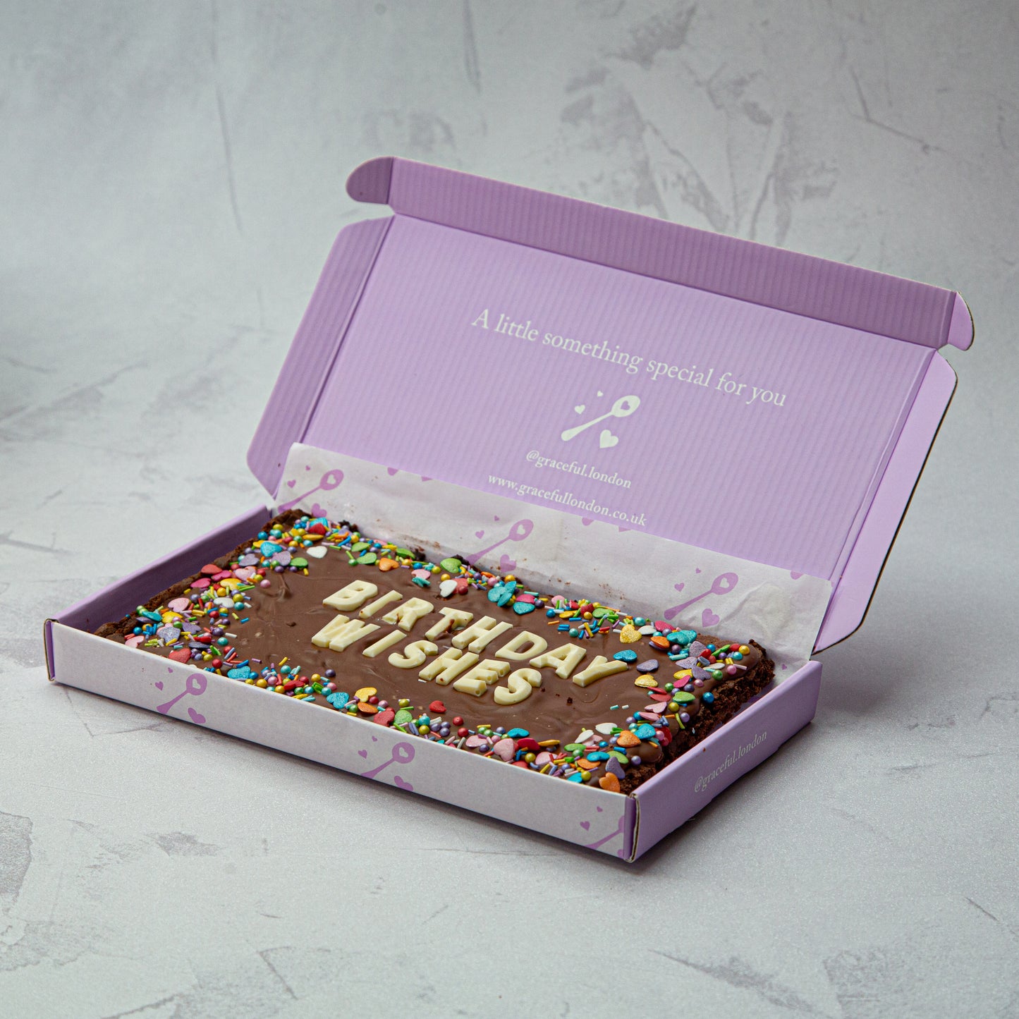 Graceful Birthday Blondie/Brownie Slab (Regular)