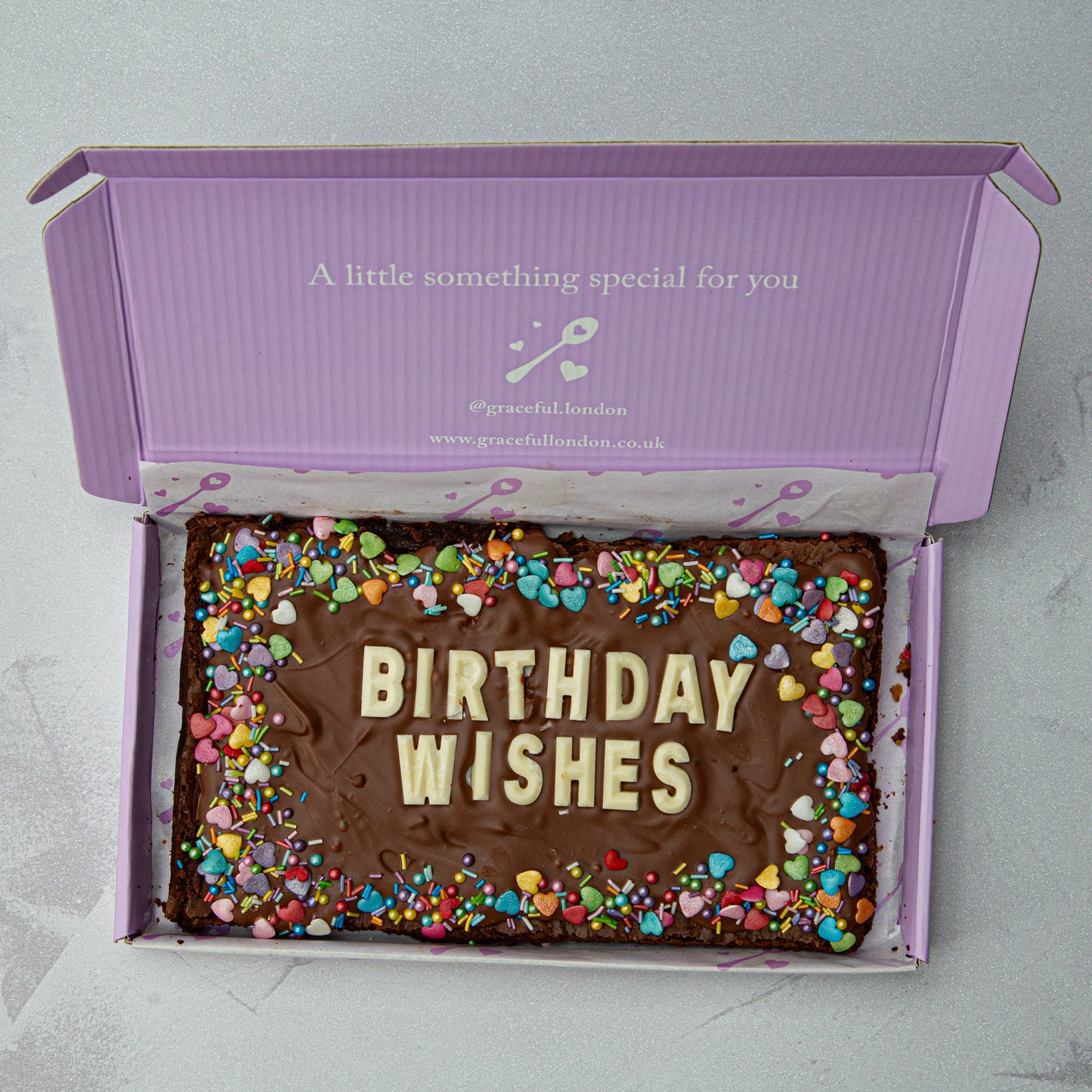 Graceful Birthday Blondie/Brownie Slab (Regular)