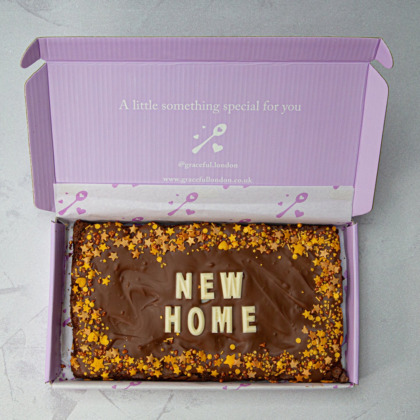Graceful Congratulatory Blondie/Brownie Slab(Regular)