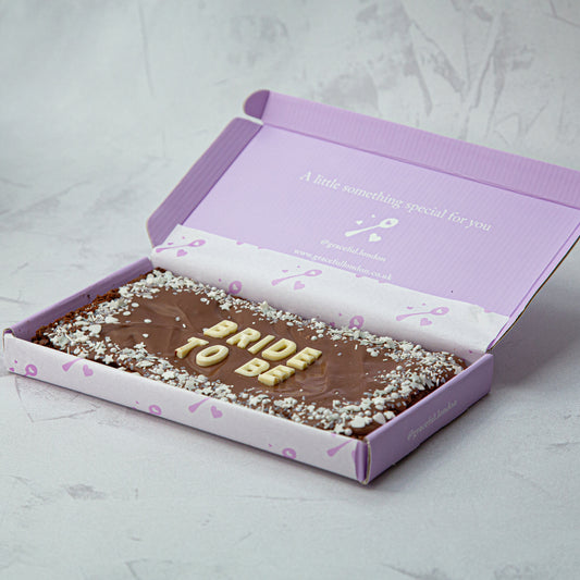 Graceful Wedding/Engagement Blondie/Brownie Slab (Regular)