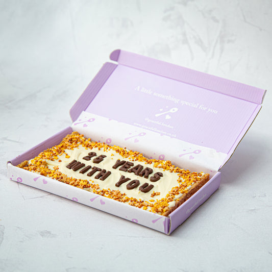 Personalised Anniversary Blondie/Brownie Slab (Regular)
