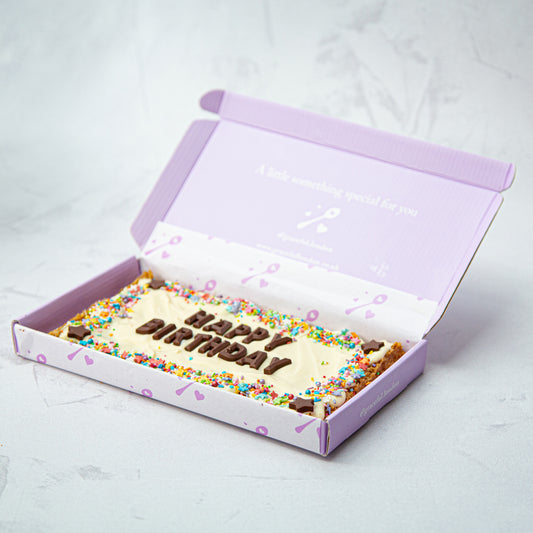 Graceful Birthday Blondie/Brownie Slab (Regular)