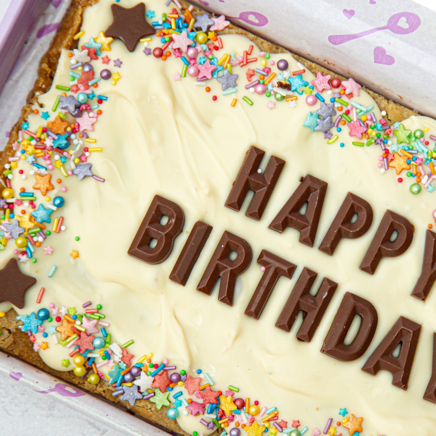 Graceful Birthday Blondie/Brownie Slab (Regular)