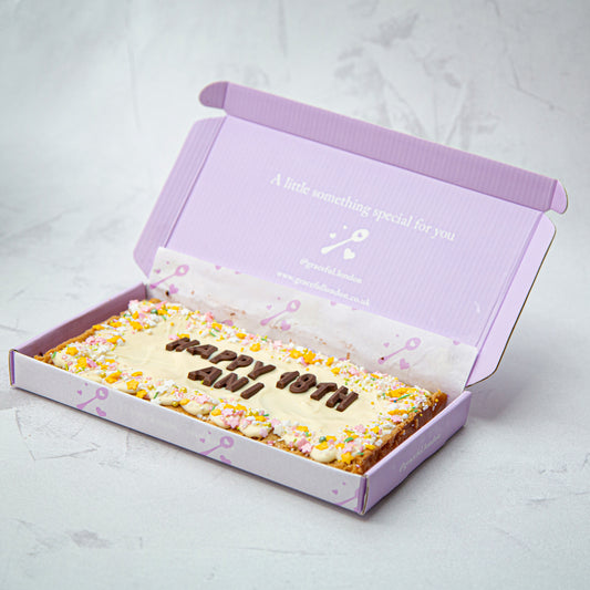Personalised Birthday Blondie/Brownie Slab (Regular)