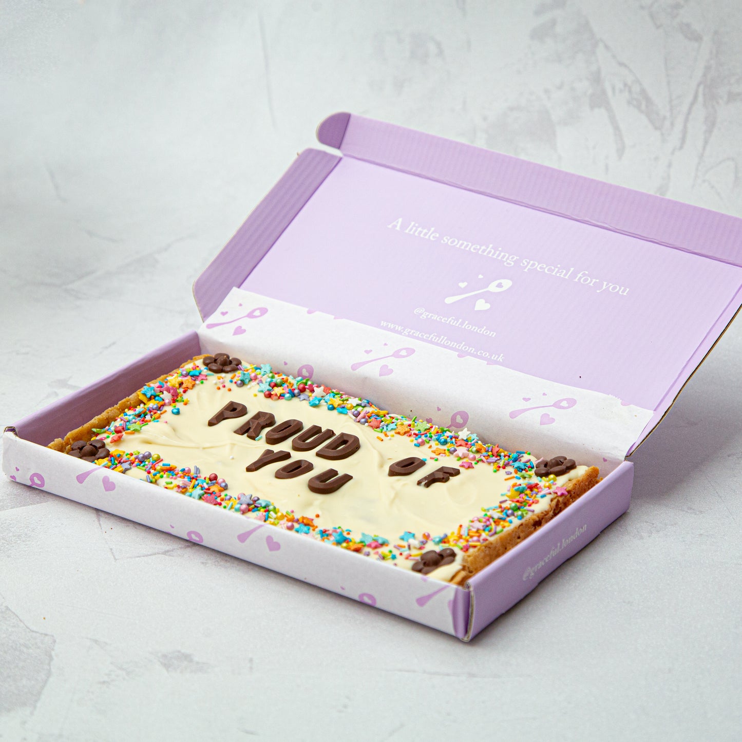Graceful Congratulatory Blondie/Brownie Slab(Regular)