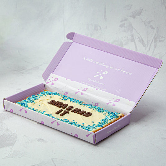 Personalised Congratulatory Blondie/Brownie Slab (Regular)