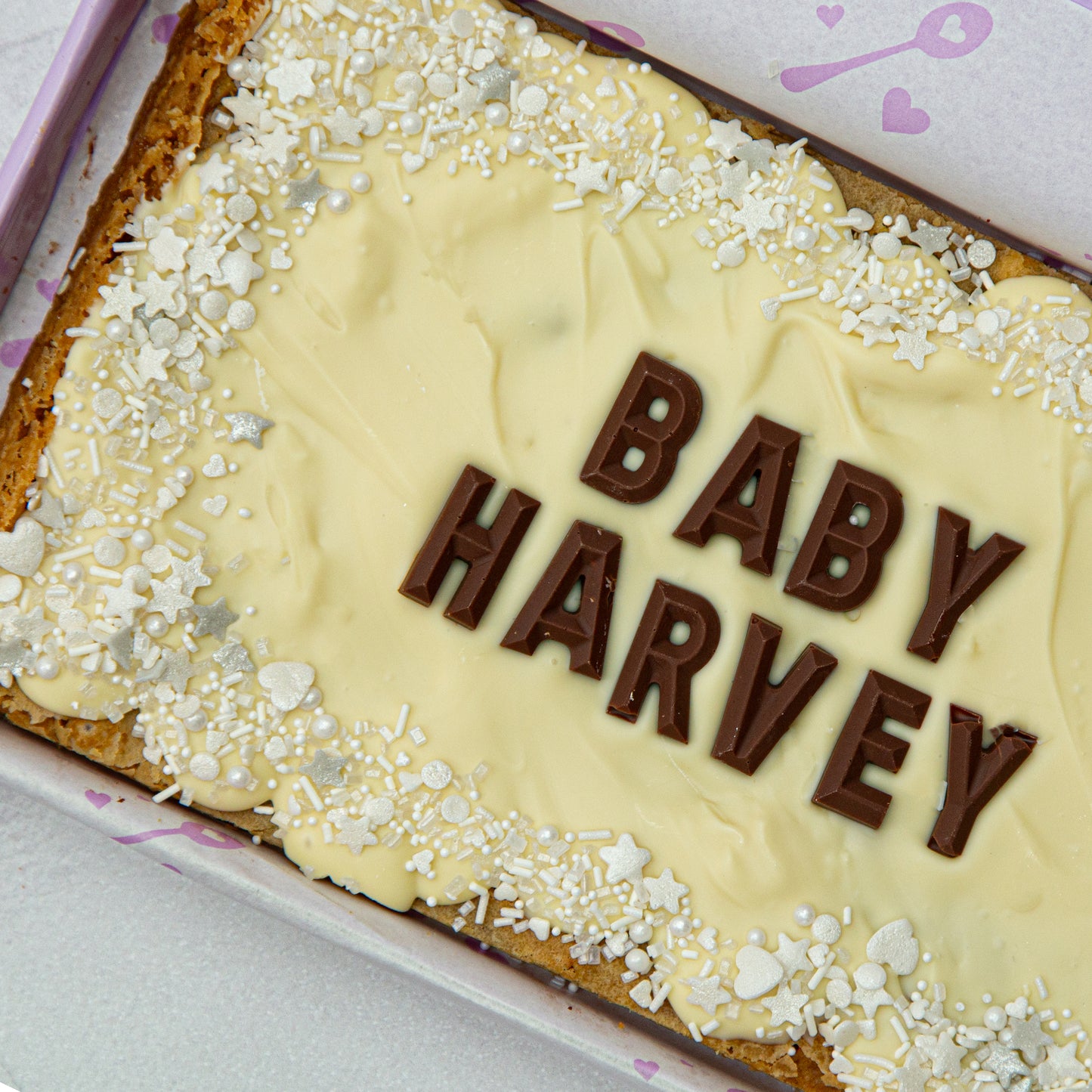 Personalised Baby Blondie/Brownie Slab (Regular)