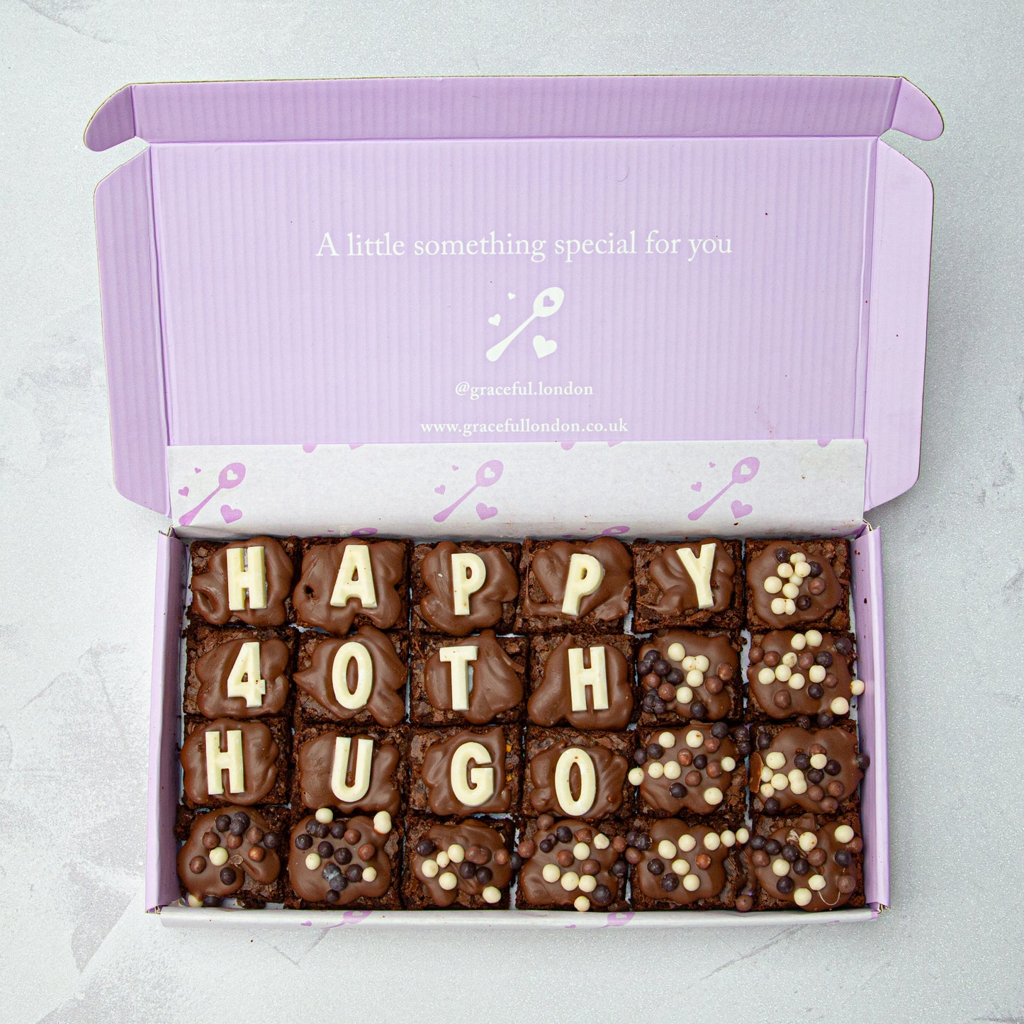 Personalised Brownie Bites (Regular)