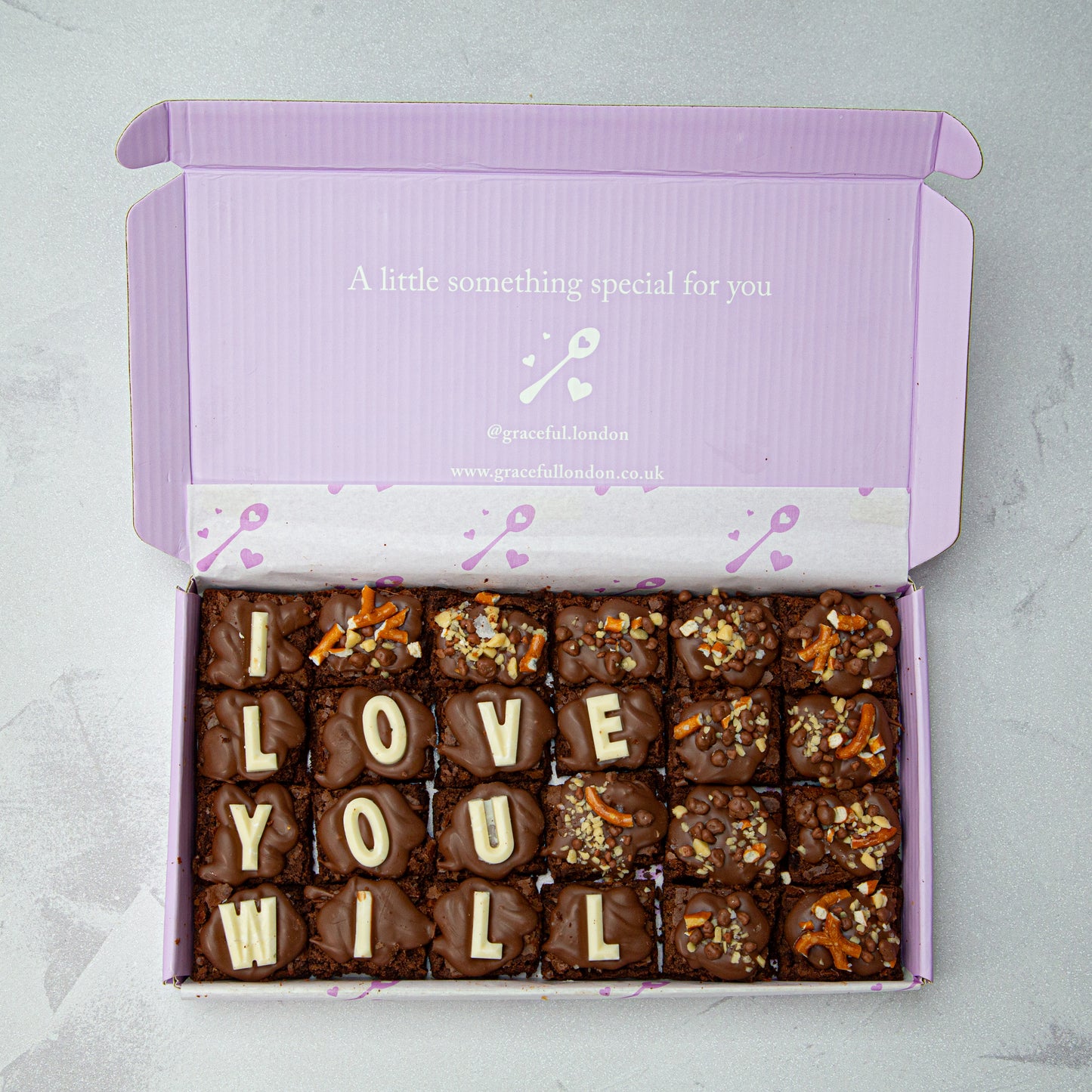 Personalised Brownie Bites (Regular)