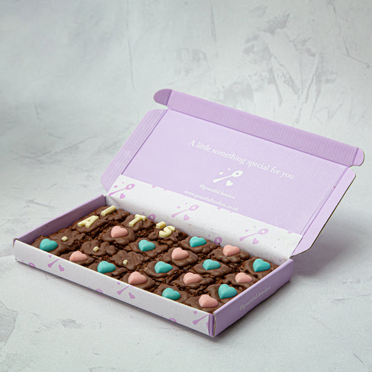 Personalised Baby Gender Reveal Blondie/Brownie Bites (Regular)