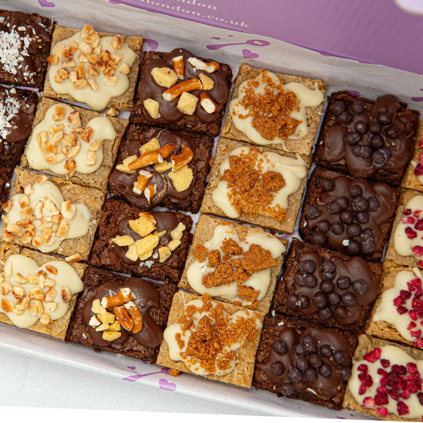Vegan Mixed Brownie & Blondie Bites (Large)