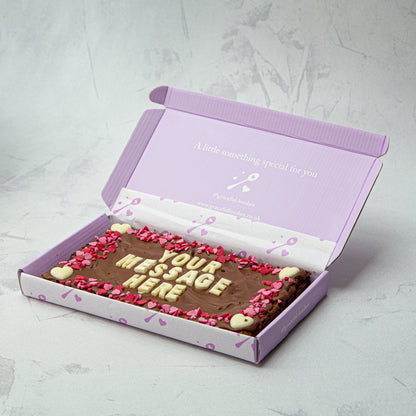 Personalised Anniversary Blondie/Brownie Slab (Regular)
