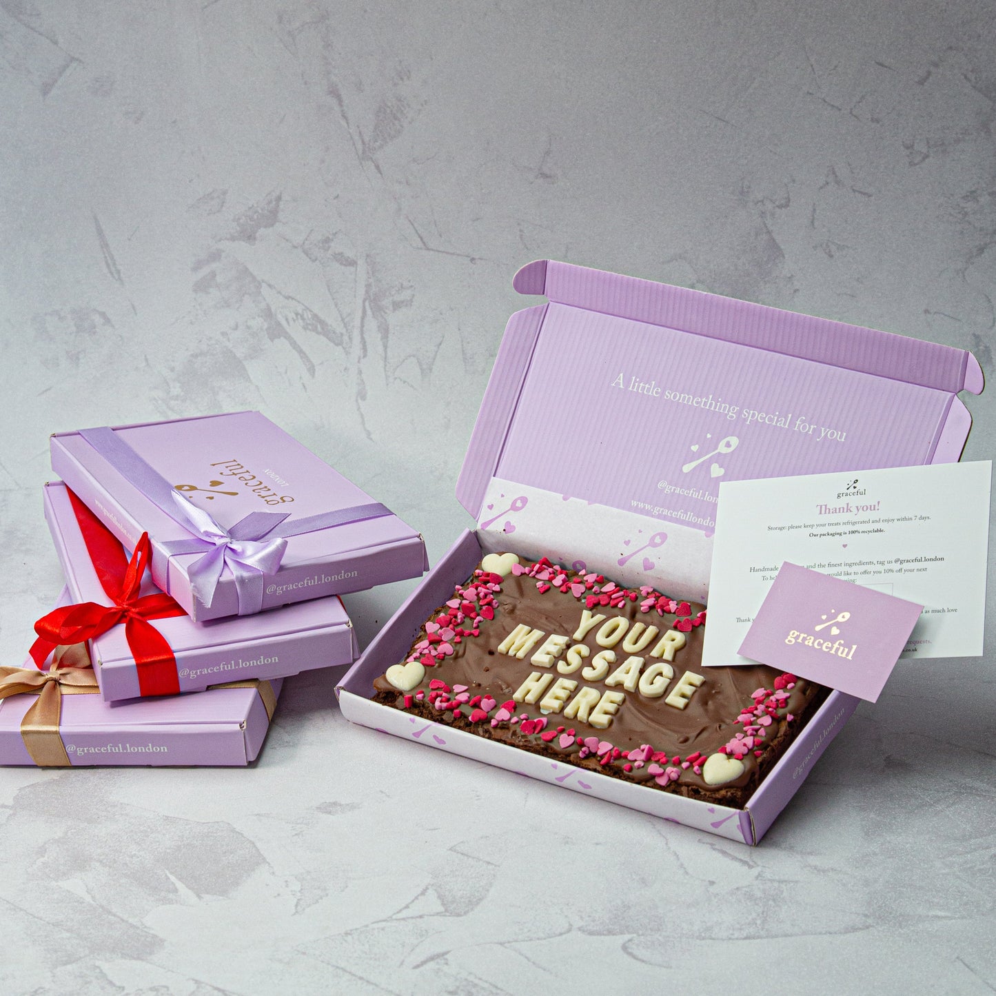 Love Personalised Blondie/Brownie Slab (Regular)